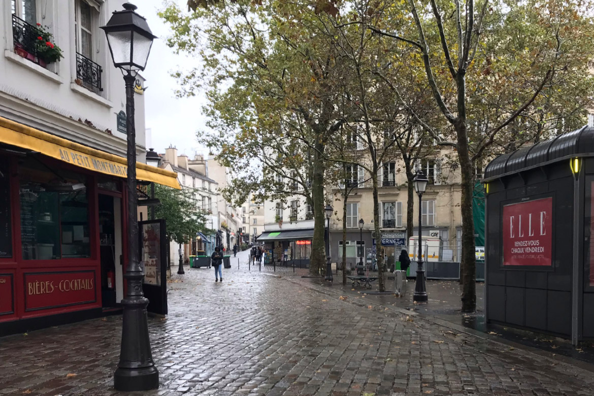 Rainy Montmartre morning